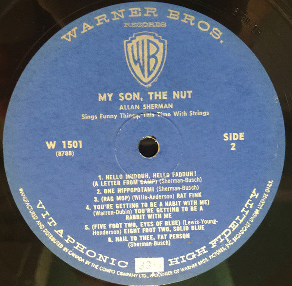 Allan Sherman : My Son, The Nut (LP, Mono)