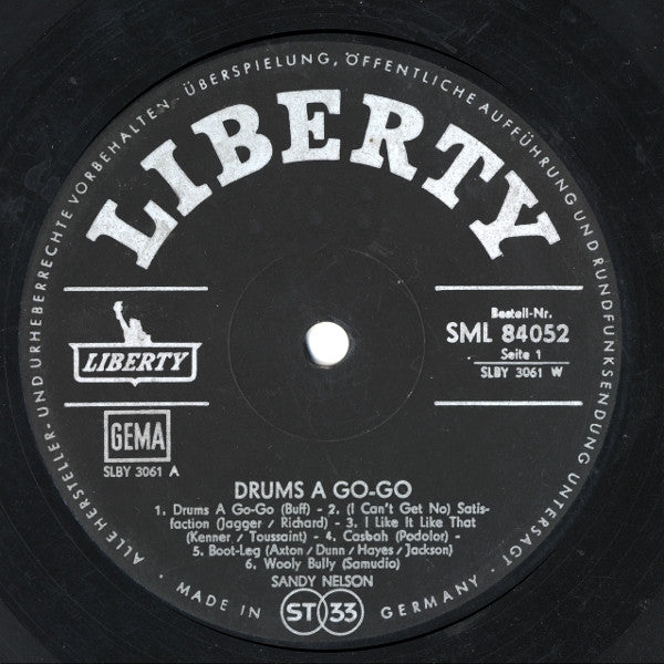 Sandy Nelson : Drums A Go-Go (LP, Album)