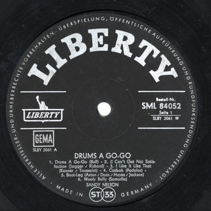 Sandy Nelson : Drums A Go-Go (LP, Album)