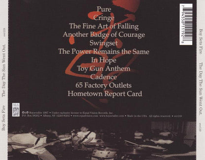 Boy Sets Fire.* : The Day The Sun Went Out (CD, Album, RE)