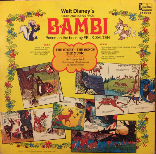 Ginny Tyler : Story And Songs From Bambi (LP, Album, Mono, RE)