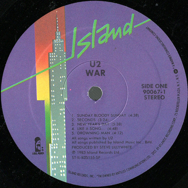 U2 : War (LP, Album, Pur)