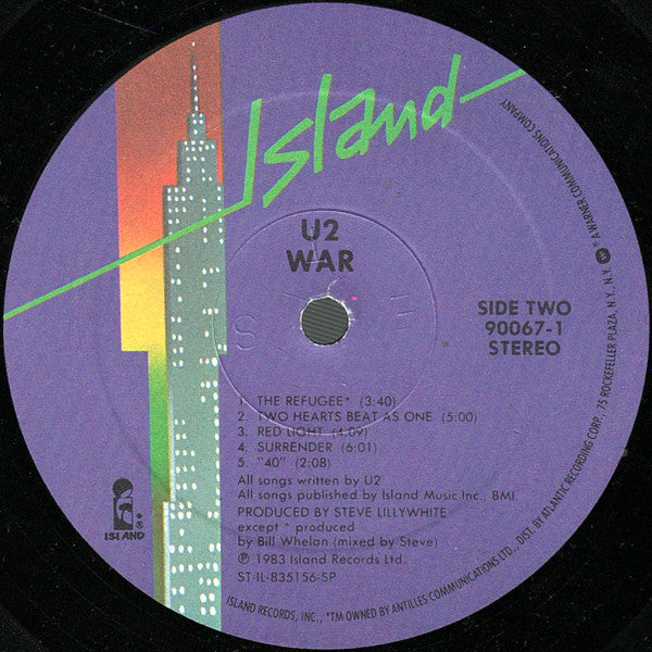 U2 : War (LP, Album, Pur)