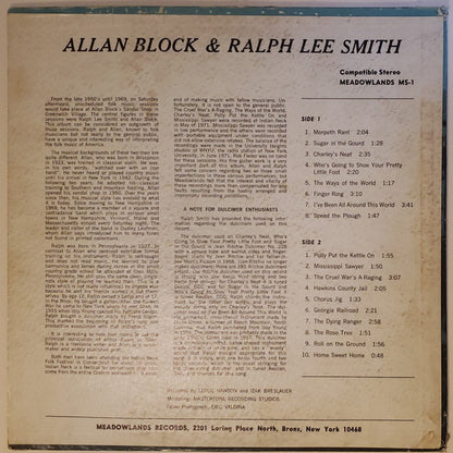 Allan Block, Ralph Lee Smith : Allan Block & Ralph Lee Smith (LP, Com)