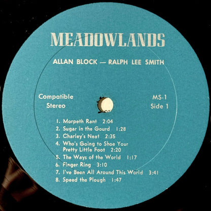 Allan Block, Ralph Lee Smith : Allan Block & Ralph Lee Smith (LP, Com)