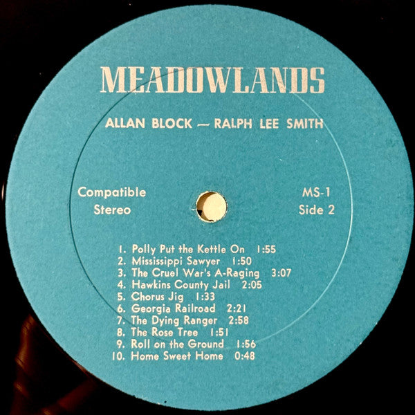 Allan Block, Ralph Lee Smith : Allan Block & Ralph Lee Smith (LP, Com)