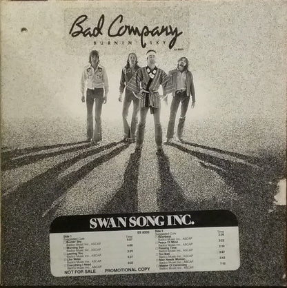 Bad Company (3) : Burnin' Sky (LP, Album, RI )