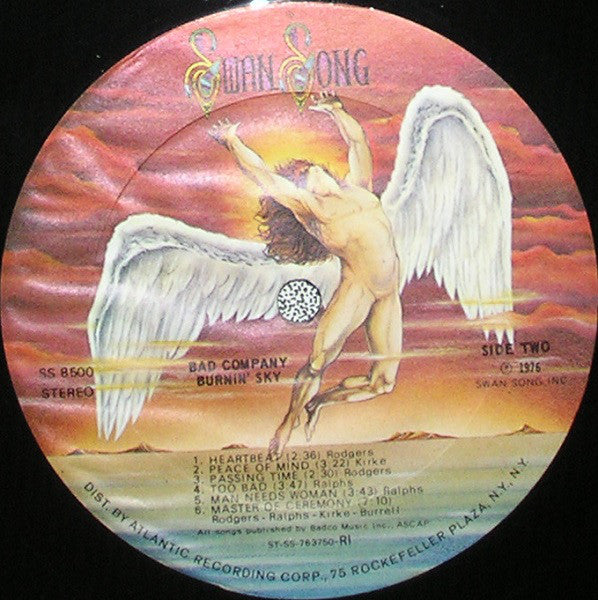 Bad Company (3) : Burnin' Sky (LP, Album, RI )