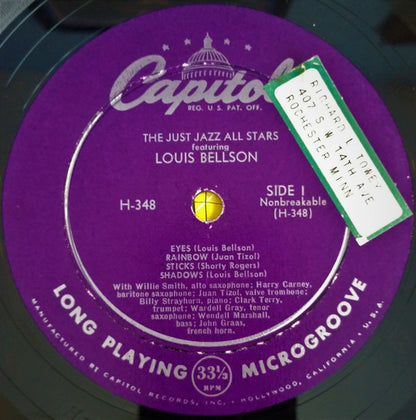 The Just Jazz All Stars Featuring Louis Bellson : The Just Jazz All Stars Featuring Louis Bellson (10", Album, Mono)