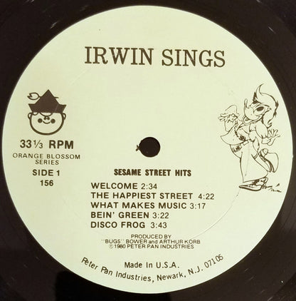 Irwin The Disco Duck : Irwin Sings Sesame Street Hits (LP, Album)