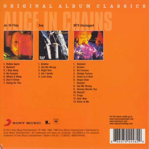 Alice In Chains : Original Album Classics (CD, EP, RE + CD, EP, RE + CD, Album, RE + Box, Com)