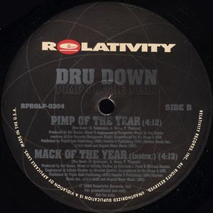 Dru Down : Pimp Of The Year (12", Promo)
