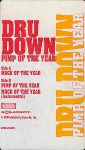 Dru Down : Pimp Of The Year (12", Promo)