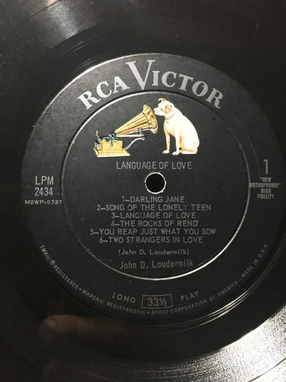 John D. Loudermilk : Language Of Love (LP, Album, Mono)