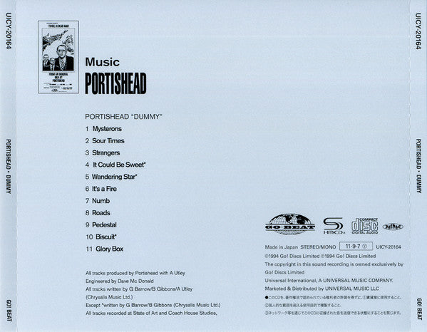 Portishead : Dummy (CD, Album, RE, SHM)