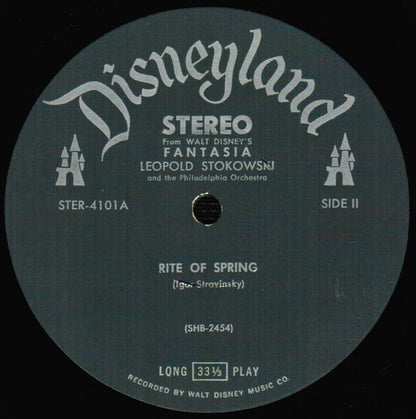 Stravinsky* / Bach* - Leopold Stokowski And The Philadelphia Orchestra* : From Walt Disney's Fantasia: Rite Of Spring / Toccata And Fugue (LP, Album, Scr)