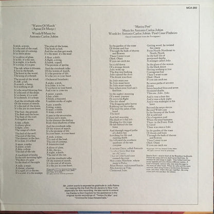 Antonio Carlos Jobim : Jobim (LP, Album, RE, Gat)