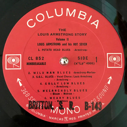 Louis Armstrong And His Hot Seven* : Louis Armstrong Story - Volume II (LP, Comp, RE)
