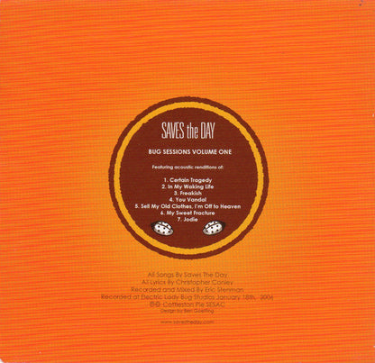 Saves The Day : Bug Sessions, Vol. 1 (CD, EP, Car)