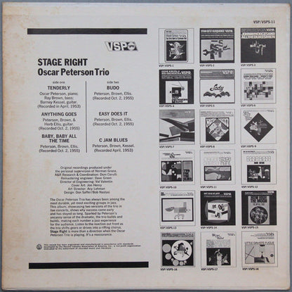 The Fabulous Oscar Peterson Trio* : Stage Right (LP, Comp, RM, MGM)