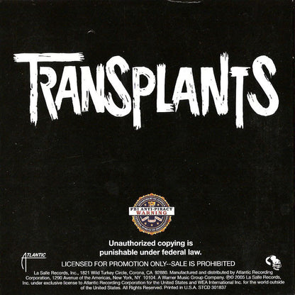 Transplants : Haunted Cities (CD, Album)
