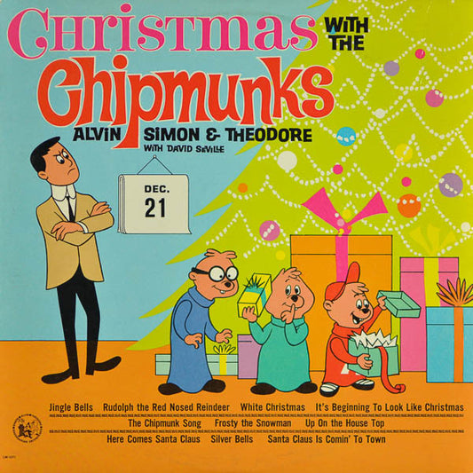The Chipmunks - Alvin, Simon & Theodore* With David Seville : Christmas With The Chipmunks (LP, Album, RE)