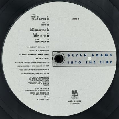 Bryan Adams : Into The Fire (LP, Album, Club, CRC)