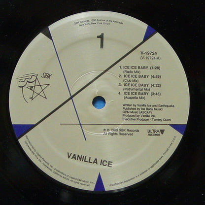 Vanilla Ice : Ice Ice Baby (12", Single)