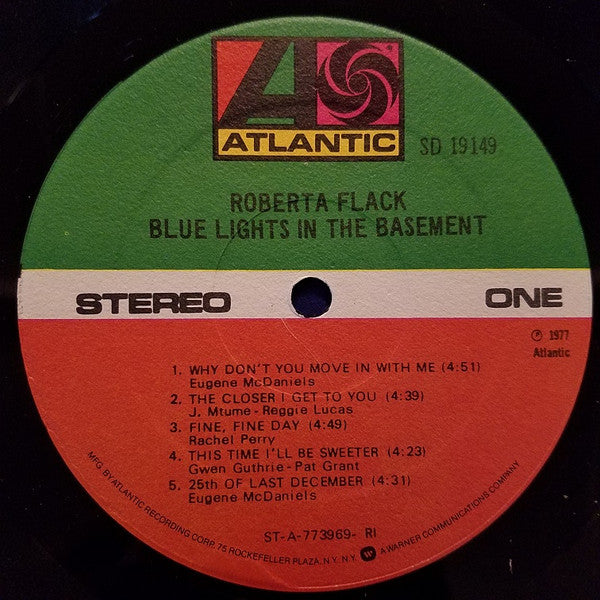 Roberta Flack : Blue Lights In The Basement (LP, Album, Ric)