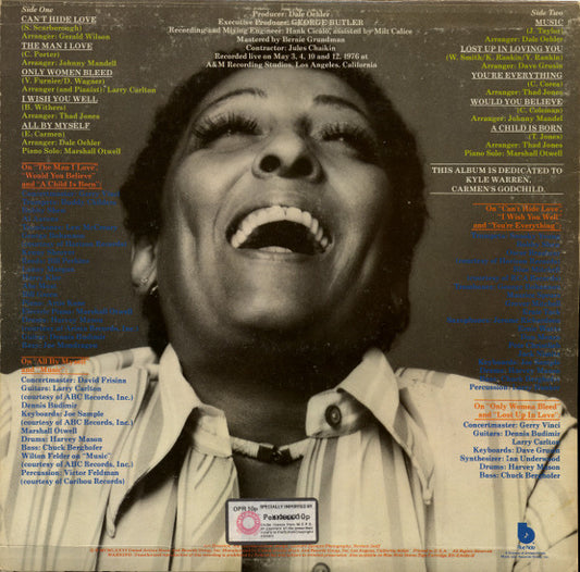 Carmen McRae : Can't Hide Love (LP, Album, Res)