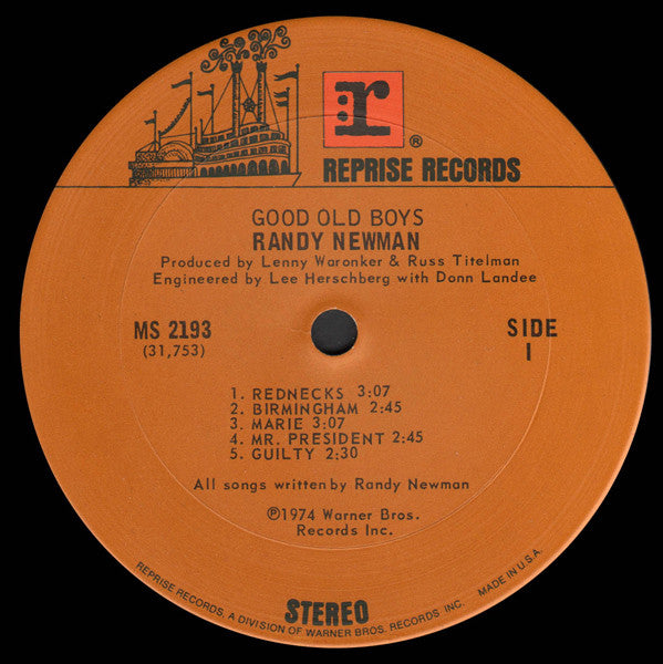 Randy Newman : Good Old Boys (LP, Album)
