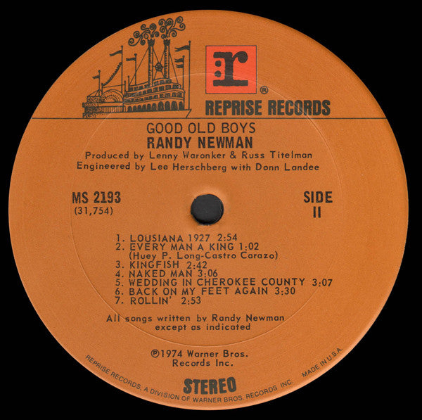 Randy Newman : Good Old Boys (LP, Album)