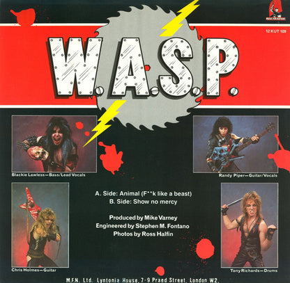 W.A.S.P. : Animal (F**k Like A Beast) (12", Single)