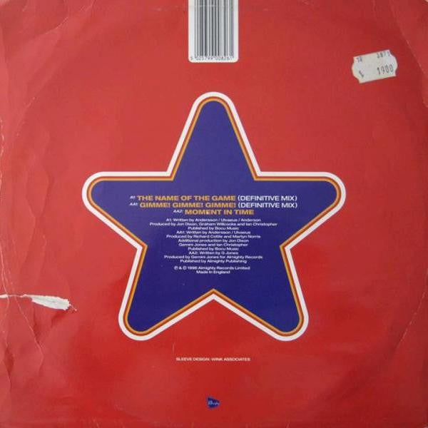 Abbacadabra : The Name Of The Game / Gimme! Gimme! Gimme! (12")