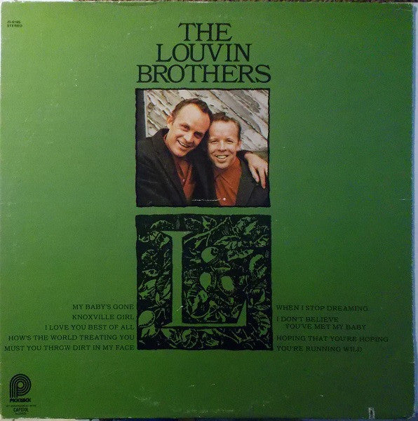 The Louvin Brothers : I Don't Believe You've Met My Baby (LP, Comp, RE)