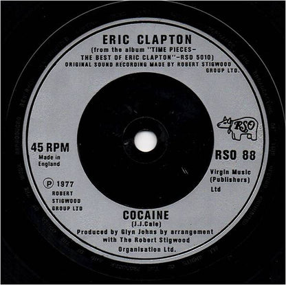Eric Clapton : I Shot The Sheriff (7", Single, RE)