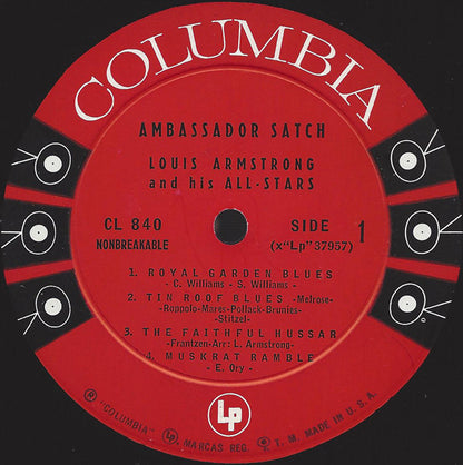 Louis Armstrong And His All-Stars : Ambassador Satch (LP, Album, Mono, Bri)