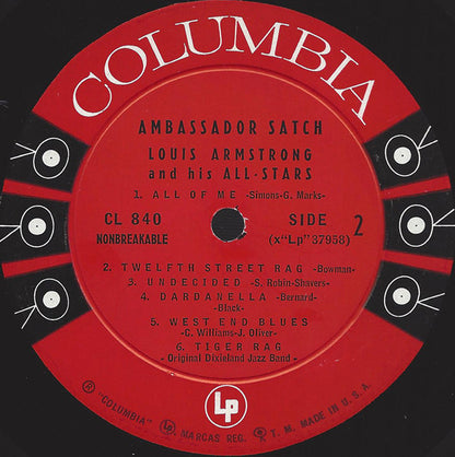 Louis Armstrong And His All-Stars : Ambassador Satch (LP, Album, Mono, Bri)