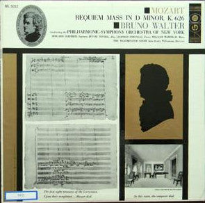 Mozart*, Bruno Walter Conducting The Philharmonic-Symphony Orchestra Of New York : Requiem Mass In D Minor, K. 626 (LP, Mono, 6-E)
