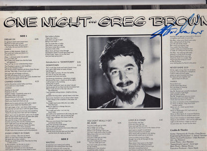 Greg Brown (3) : One Night . . . (LP, Album)