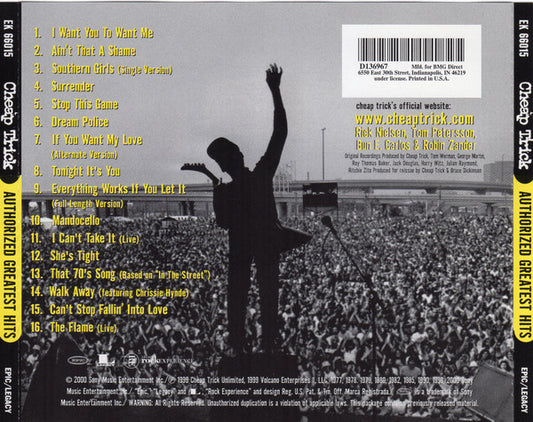 Cheap Trick : Authorized Greatest Hits (CD, Comp, Club)