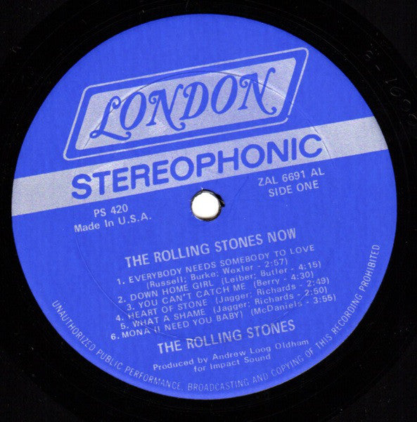 The Rolling Stones : The Rolling Stones, Now! (LP, Album, RE, RP, AL )