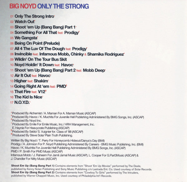 Big Noyd : Only The Strong (CD, Album)