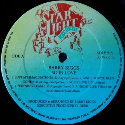 Barry Biggs : So In Love (LP, Album)