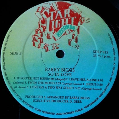 Barry Biggs : So In Love (LP, Album)