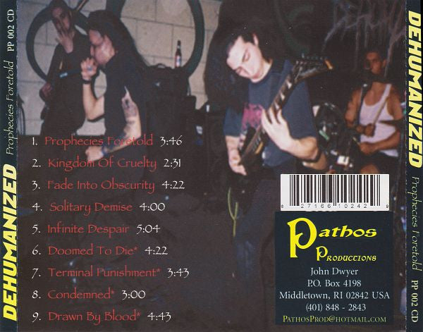 Dehumanized : Prophecies Foretold (CD, Album, RP)