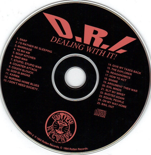 D.R.I.* : Dealing With It! (CD, Album, RE)