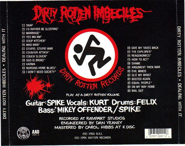 D.R.I.* : Dealing With It! (CD, Album, RE)