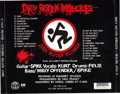 D.R.I.* : Dealing With It! (CD, Album, RE)