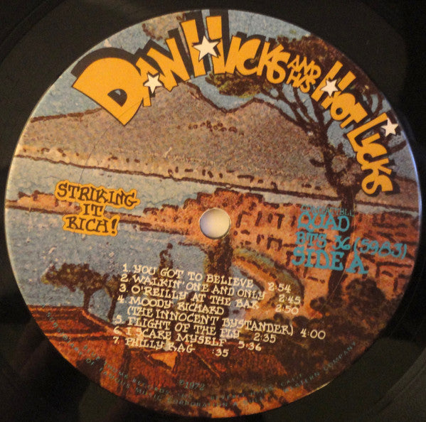 Dan Hicks And His Hot Licks : Striking It Rich! (LP, Album, Quad, Gat)